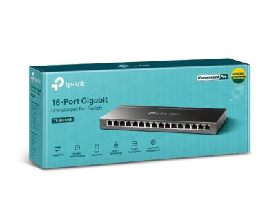 TP-Link : 16-PORT GIGABIT EASY SMART 16 GIGABIT RJ45 PORTS