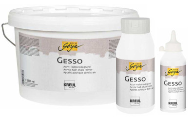 KREUL Apprêt acrylique SOLO Goya Gesso, blanc, 2,5 litres