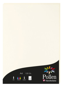 Pollen by Clairefontaine Papier A4, blanc irisé