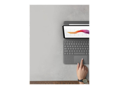Logitech : FOLIO TOUCH IPAD AIR 4TH GEN OXFORD GREY FRA CENTRAL