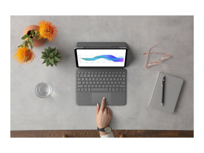 Logitech : FOLIO TOUCH IPAD AIR 4TH GEN OXFORD GREY FRA CENTRAL