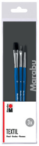 Marabu Set de pinceaux Textil, 3 pièces