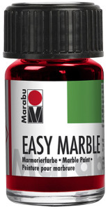 Marabu Peinture pour marbrure Easy Marble, 15 ml, rubis 038