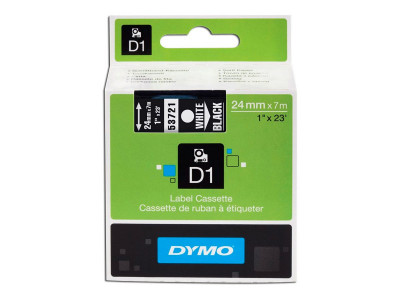 Dymo : 24X7-TAPE WHITE / BLACK .