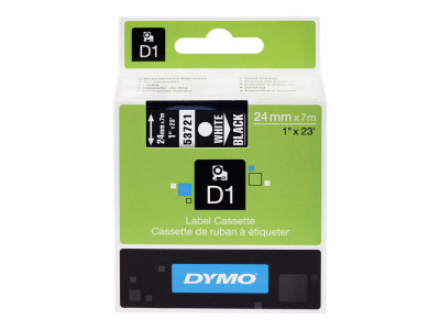 Dymo : 24X7-TAPE WHITE / BLACK .
