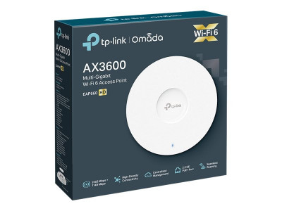 TP-Link : AX3600 CEILING MOUNT DUAL-BAND AP 1X2.5GBPS 1148MBPS AT 2.4GHZ