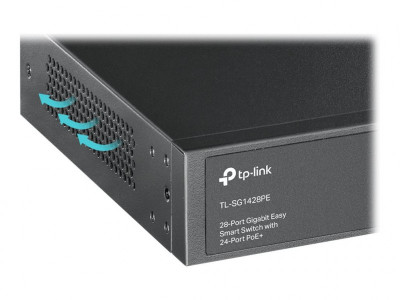 TP-Link : 28-PORT GIGABIT EASY SMART SWITCH avec 24X GIGABIT POE+