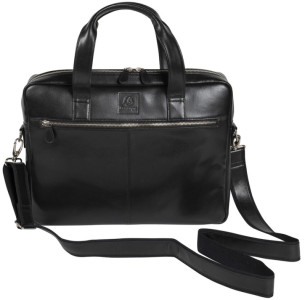 EXACOMPTA Notebook-Umhängetasche EXACTIVE, Leder, schwarz