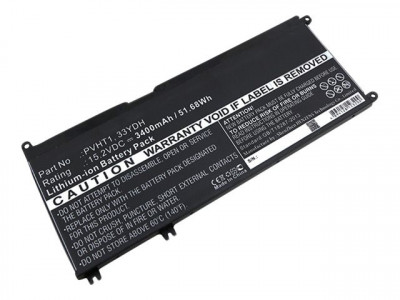 DLH : BATTERY LI-POL 15.2V-3400MAH 52WH 33YDH/033YDH/PVHT1