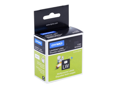 Dymo : MULTI-PURPOSE WHITE LABELS 25X13MM 1 ROLL (1000)