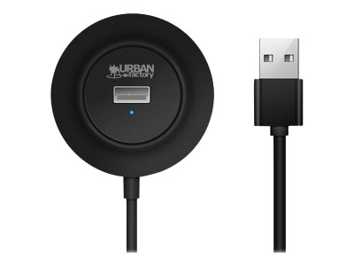 Urban Factory : MINEE: USB 2.0 HUB 4 PORTS BLACK