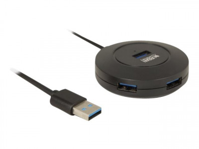 Urban Factory : MINEE: USB 2.0 HUB 4 PORTS BLACK