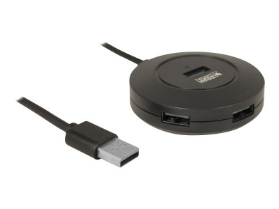 Urban Factory : MINEE: USB 2.0 HUB 4 PORTS BLACK