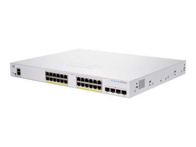 Cisco : CBS250 SMART 24-PORT GE FULL POE 4X1G SFP