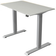 kerkmann Table de bureau assis-debout Move 1 largeur 1 m gris clair