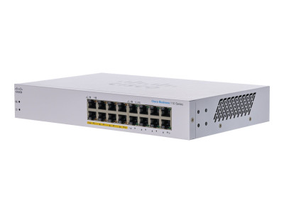 Cisco : BUSINESS 110 SERIES UNMANAGED SWITCH 16-PORT GE PARTIAL POE