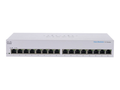 Cisco : BUSINESS 110 SERIES UNMANAGED SWITCH 16-PORT GE (CBS110-16T)