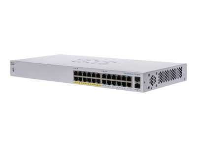 Cisco : CBS110 UNMANAGED 24-PORT GE PARTIAL POE 2X1G SFP SHARED