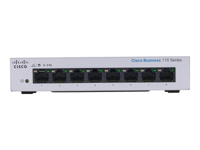 Cisco : CBS110 UNMANAGED 8-PORT GE PARTIAL POE DESKTOP EXT PS