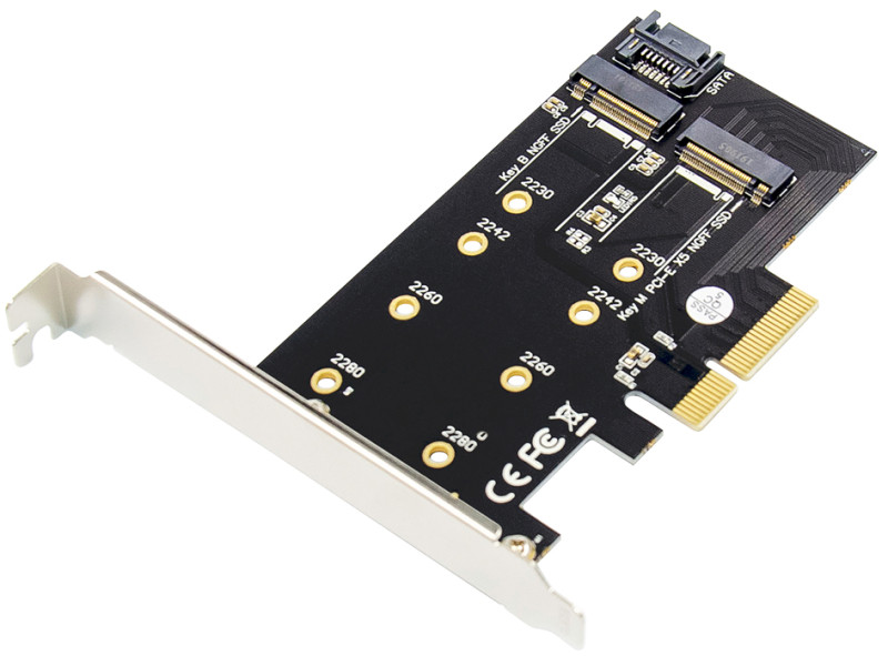 DIGITUS Carte Add-On M.2 NGFF/NVMe SSD PCI Express 3.0 (x4)