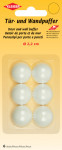 KLEIBER Butoir de porte et de mur, plastique, blanc KLEIBER Butoir de porte et de mur, plastique, blanc
