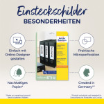 AVERY Zweckform Etiquettes d'insertion pour dos de classeur AVERY Zweckform Etiquettes d'insertion pour dos de classeur