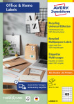 AVERY Zweckform Etiquettes multi-usage recyclées Home Office AVERY Zweckform Etiquettes multi-usage recyclées Home Office