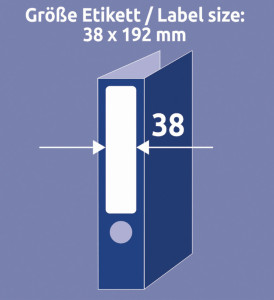 AVERY Zweckform Etiquette dos classeur recyclée Home Office