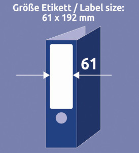 AVERY Zweckform Etiquette dos classeur recyclée Home Office