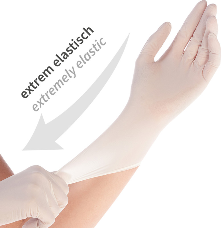 Hygostar Safe Super Stretch Nitrile Gloves, Size Large, White - View #13