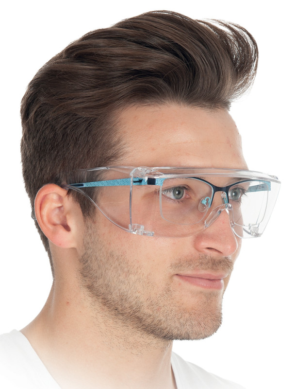Lunettes de sécurité pour porteur de lunettes sale