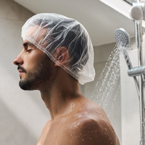 HYGOSTAR Bonnet de douche PE, taille: 530mm, transparent