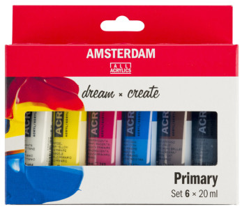 ROYAL TALENS Peinture acrylique AMSTERDAM Primary, 6x 20 ml