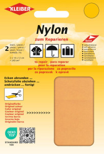 KLEIBER Pièce de réparation nylon, autocollant, marron