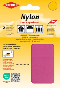 KLEIBER Pièce de réparation nylon, autocollant, noir