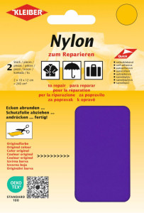 KLEIBER Pièce de réparation nylon, autocollant, jaune