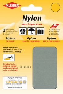 KLEIBER Pièce de réparation nylon, autocollant, gris clair