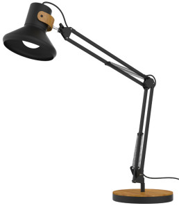 UNILUX Lampe de bureau à LED BAYA BAMBOO, noir - bambou