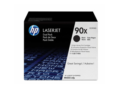 HP : cartouche toner 90X BLACK dual pack LaserJet