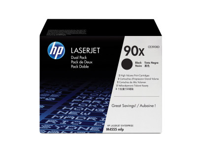 HP : cartouche toner 90X BLACK dual pack LaserJet