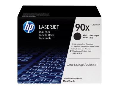 HP : cartouche toner 90X BLACK dual pack LaserJet