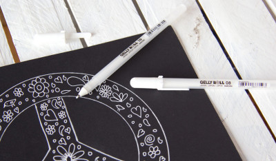 SAKURA Stylo roller encre gel Gelly Roll Bright White 0,4 mm