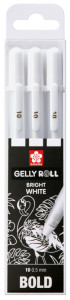 SAKURA Stylo roller encre gel Gelly Roll Bright White 0,4 mm