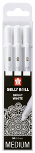 SAKURA Stylo roller à encre gel Gelly Roll Bright White