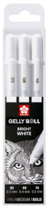 SAKURA Stylo roller à encre gel Gelly Roll Bright White