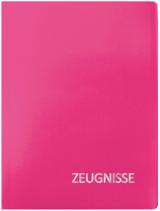 ROTH Zeugnismappe Basic, aus PP, DIN A4, magenta