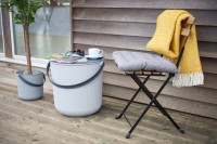 Plast team Seau de rangement AKITA, 53 litres, gris nuage Plast team Seau de rangement AKITA, 53 litres, gris nuage