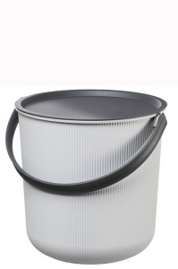 Plast team Seau de rangement AKITA, 53 litres, gris nuage