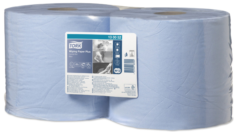 TORK Rouleau de papier d'essuyage multi-usages, 2 plis, bleu