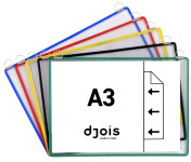 tarifold Poche à anse, format A3 horizontal, assorti tarifold Poche à anse, format A3 horizontal, assorti